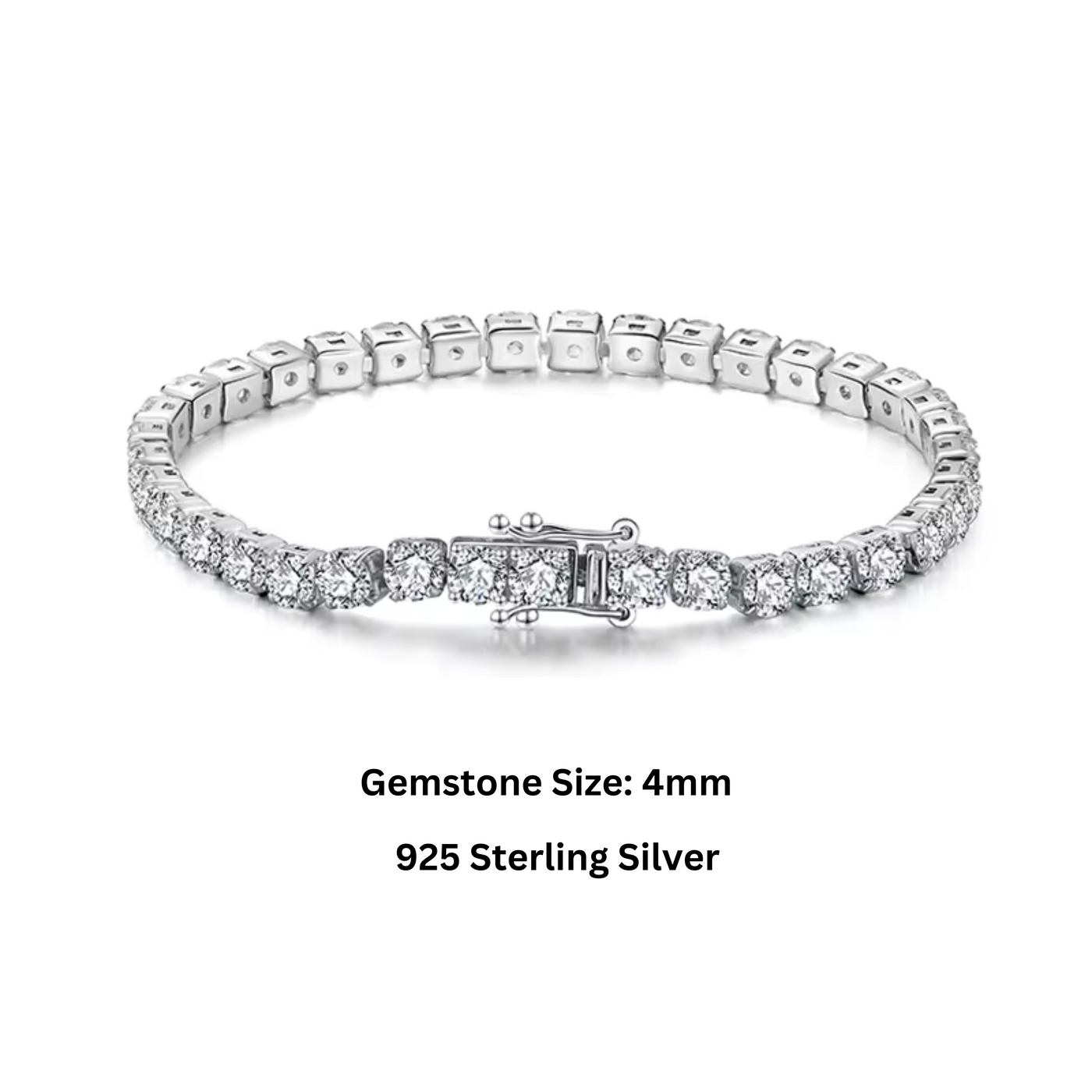 925 Sterling Silver Tennis Bracelet