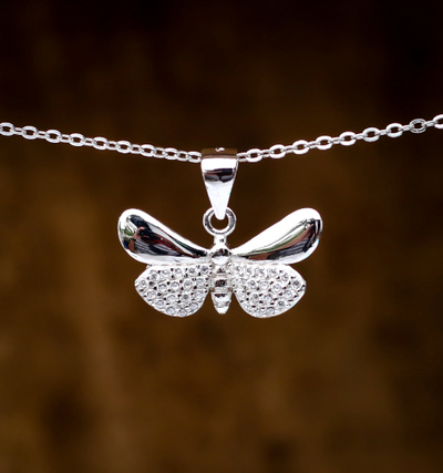 14K Gold-Filled Dainty Butterfly Necklace