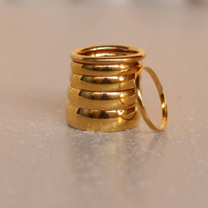 18k Gold-Filled Band Ring
