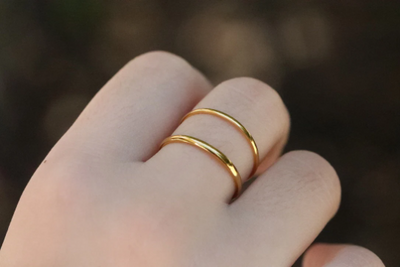 18k Gold-Filled Band Ring