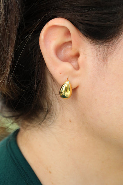 18K Gold-Filled Water Drop Stud Earrings