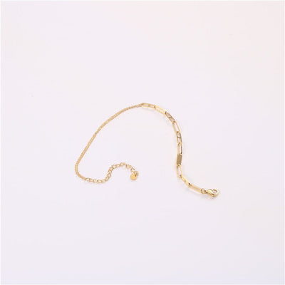 18K Gold-Filled Rectangle Link Chain Anklet