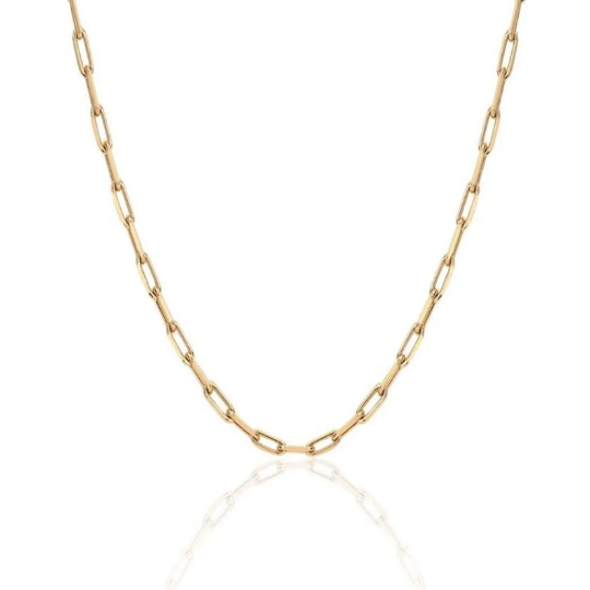 18K Gold Filled Layered Link Chain Necklace Set