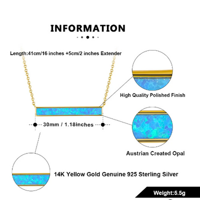 Blue Opal Necklace INFORMATION