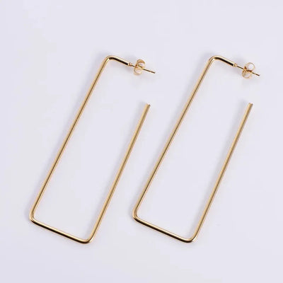 Extra Large Rectangle Earrings