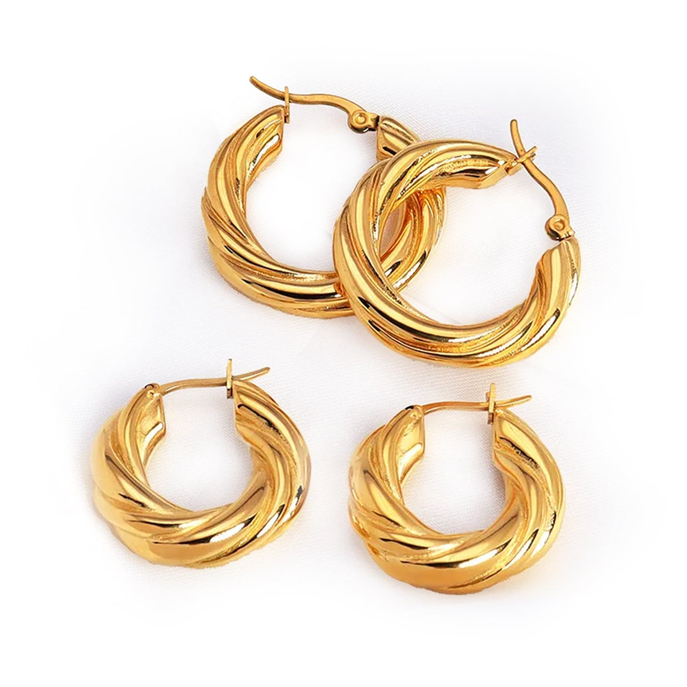 Shop On-line Twisted Hoop Earrings