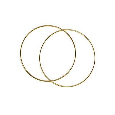 14K Gold-Filled Round Large Hoop Earrings