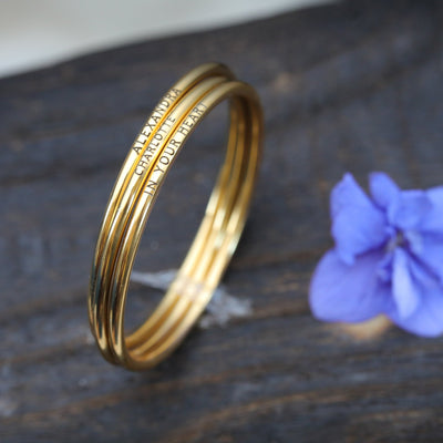 Gold Stackable Bangle