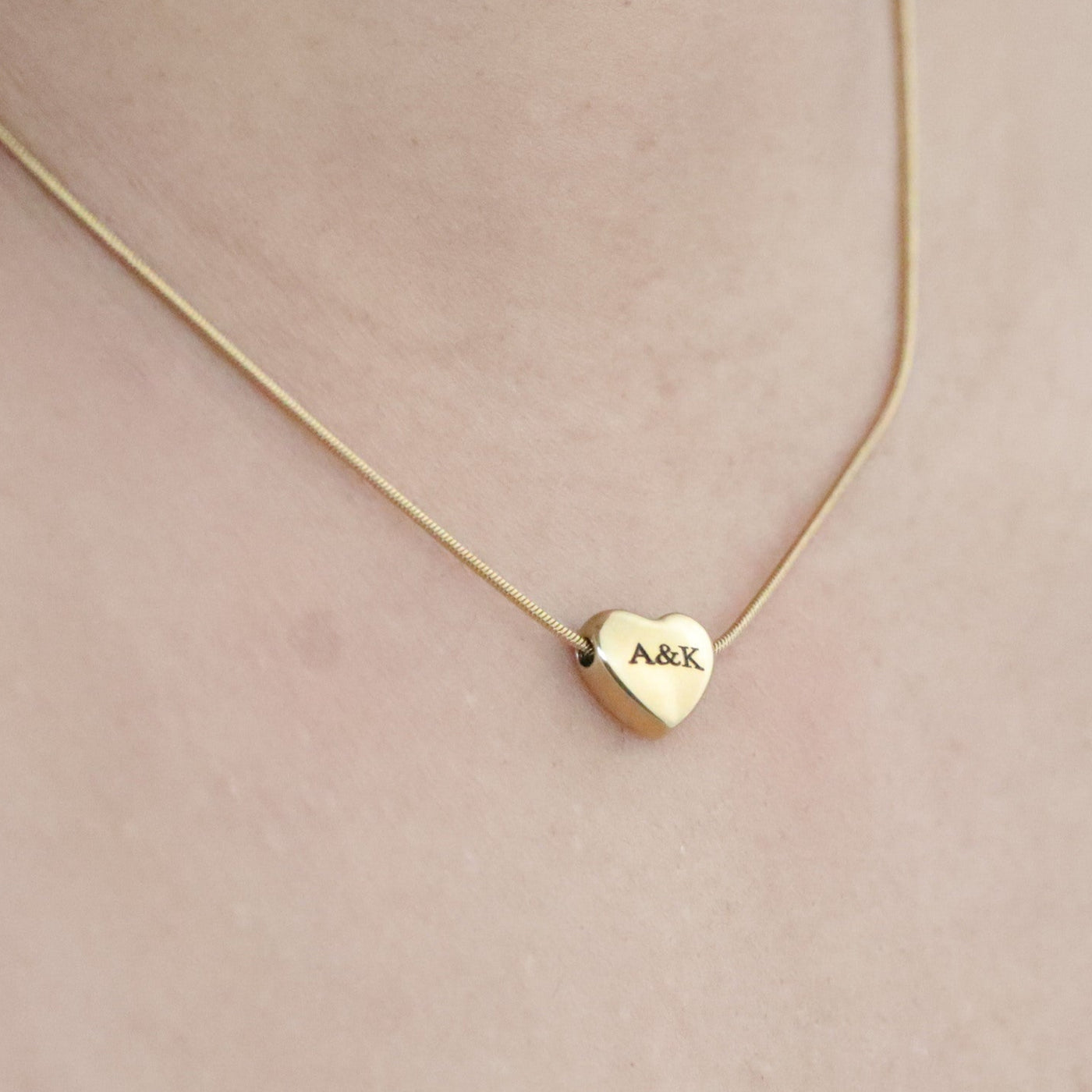 Personalized Engraved Letter Necklace