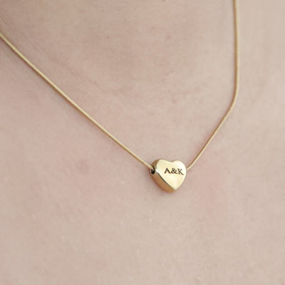 Personalized Engraved Letter Necklace