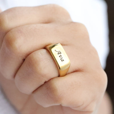 Custom Engraved Statement Gift Ring