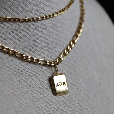 Custom Initial Engraved Necklace