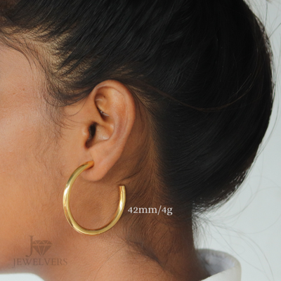 18K Gold-Filled Large Open Hoop Earrings