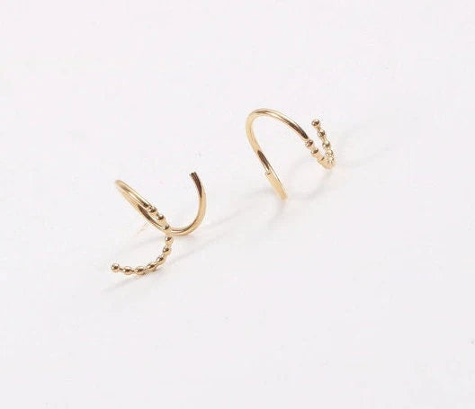 Gold Spiral Earrings