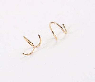 Gold Spiral Earrings