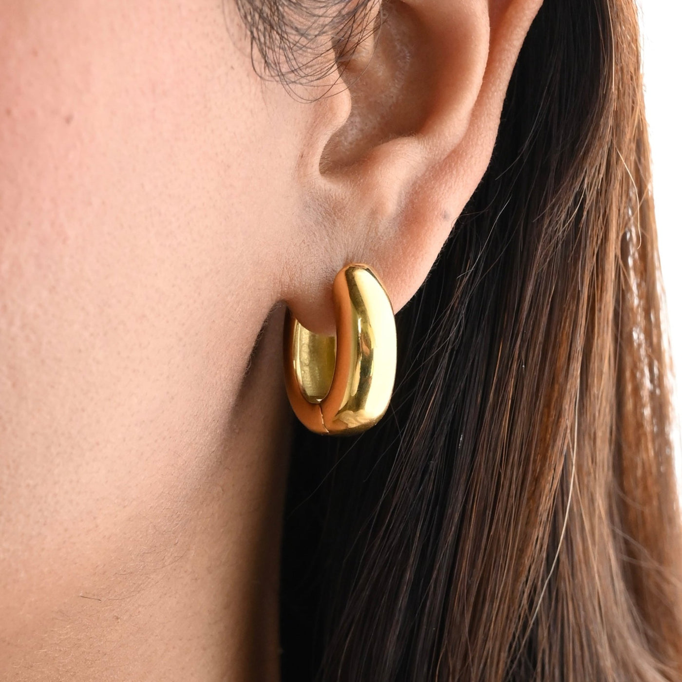 Thick Hoops Earrings