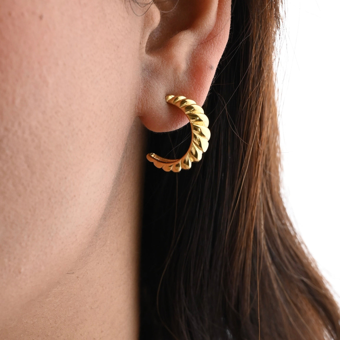 Dome Hoop Earrings