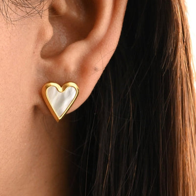 Heart Stud Earrings