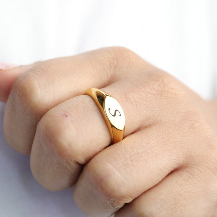 Personalized Gold Ring