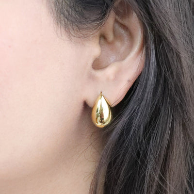 18K Gold-Filled Water Drop Stud Earrings