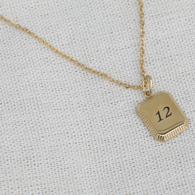 Custom Number Necklace 