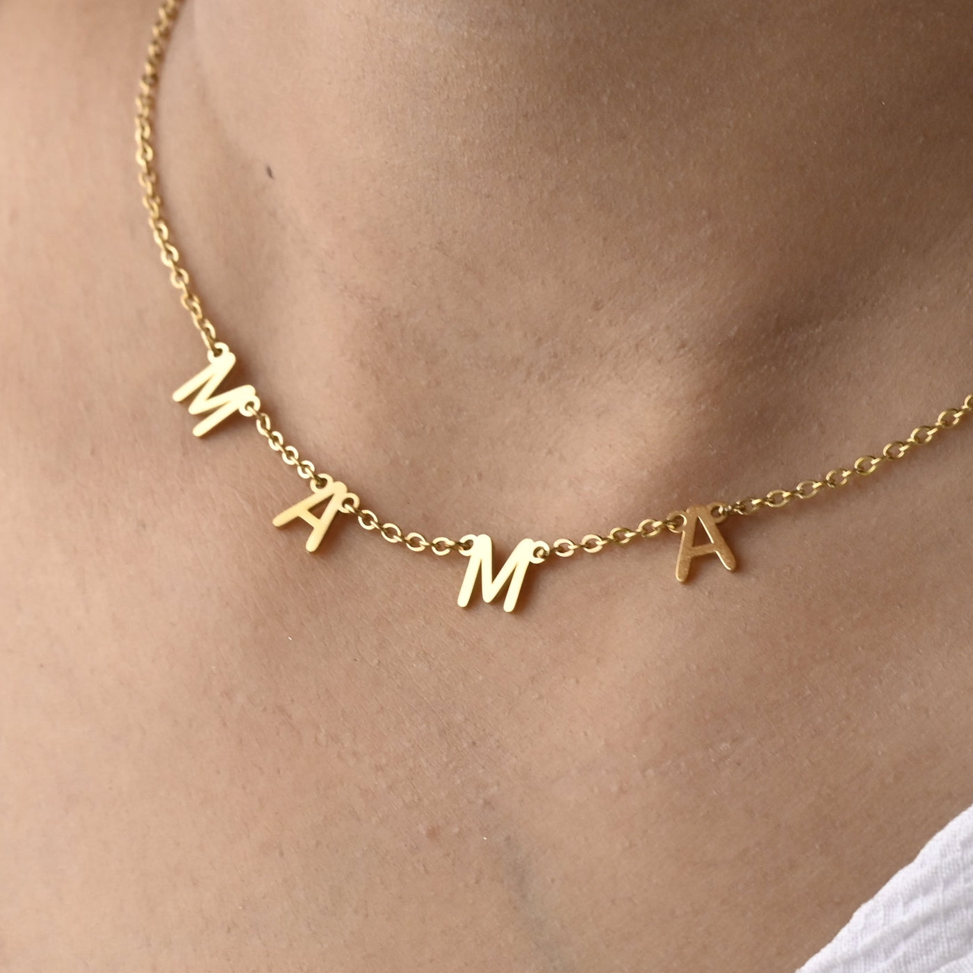 Personalized Mama Letter Necklace