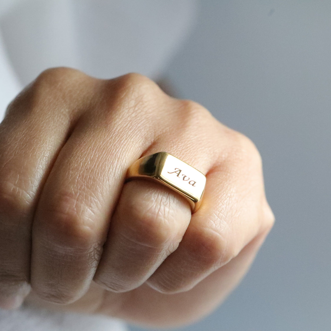 Personalized Gold Ring