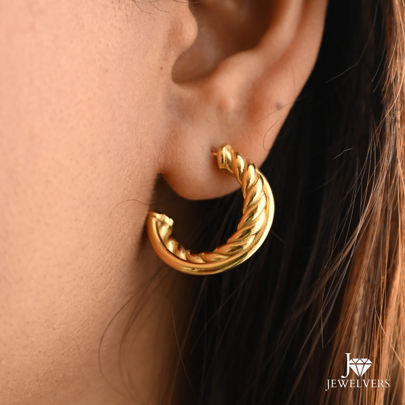 Twisted Hoop Earrings