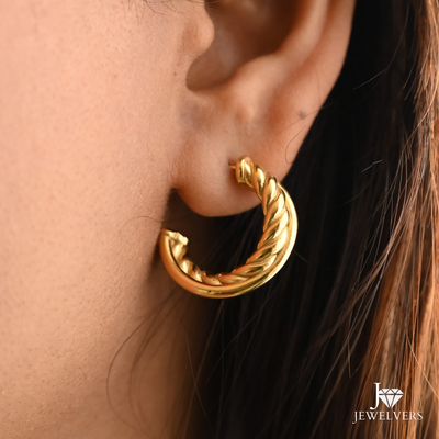 Twisted Hoop Earrings