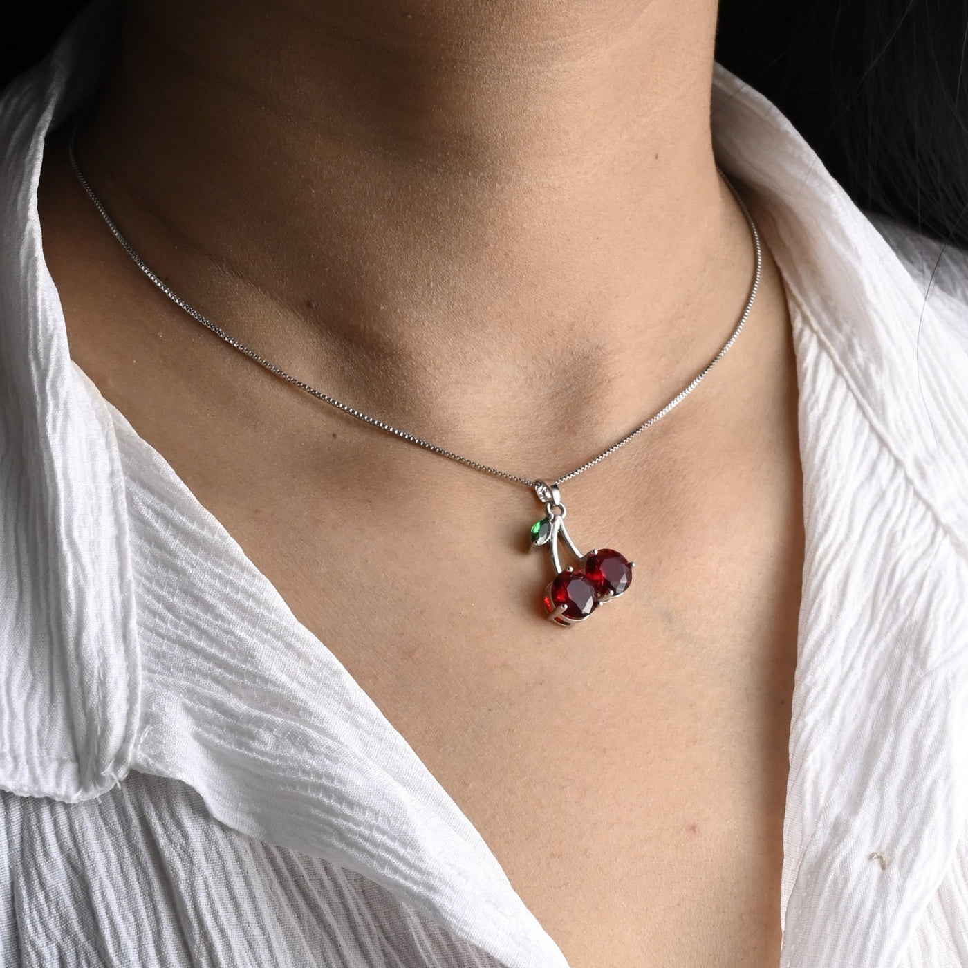 Cherry Pendant Necklace