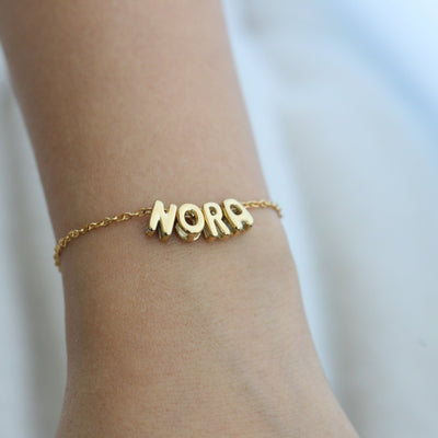 14K Gold-Filled Custom Bracelet | Letter Bracelet For Women | Personalized Name Bracelet