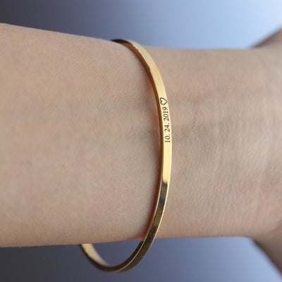 Gold Engraved Bracelet