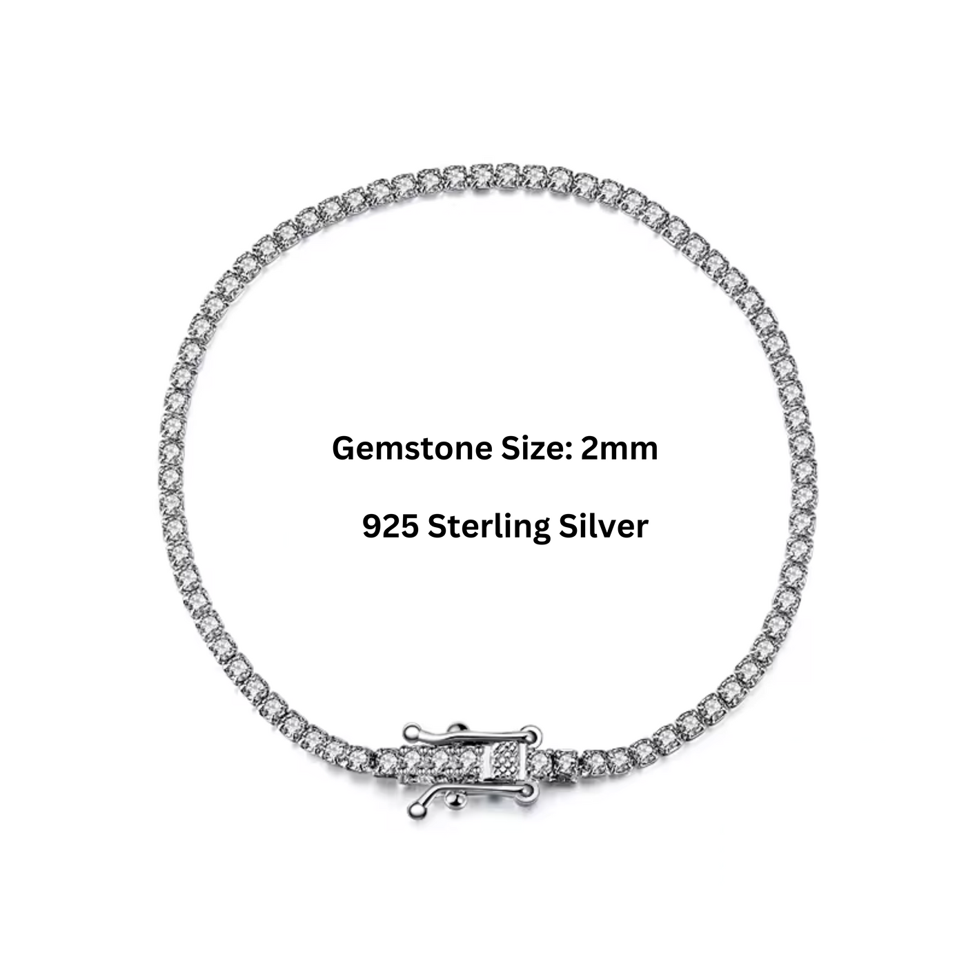 925 Sterling Silver Tennis Bracelet