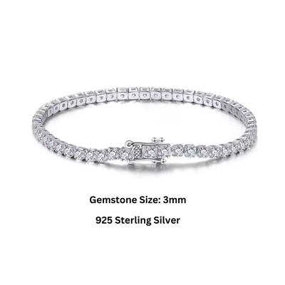 925 Sterling Silver Tennis Bracelet