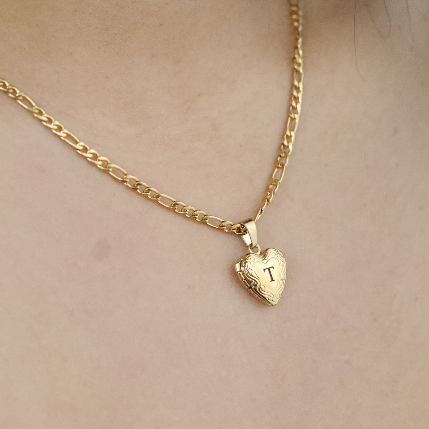 Custom Initial Heart Locket