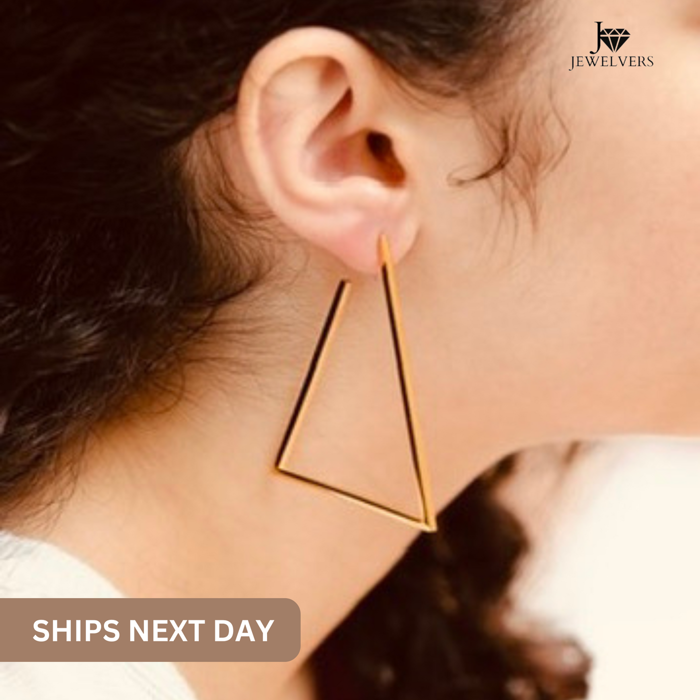  Triangle Hoop Earrings