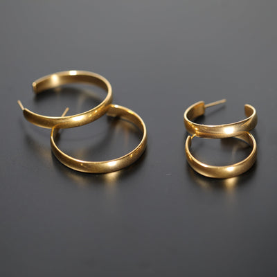 Flat Hoop Earrings