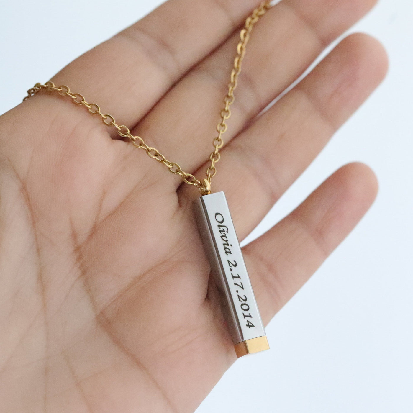 Customized Slide Bar Necklace