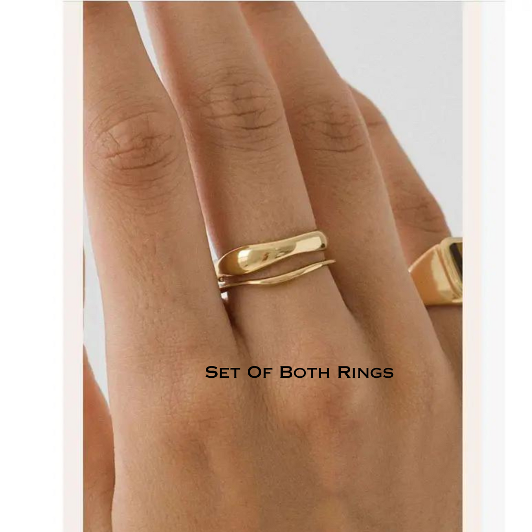 Irregular Gold Ring – Bold 18K Gold-Filled Statement Ring