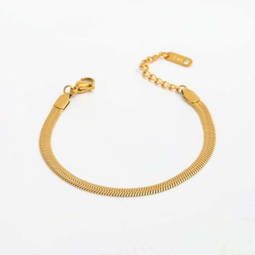 Gold Herringbone Bracelet