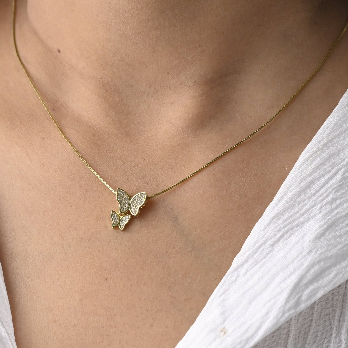 Gold Butterfly Necklace