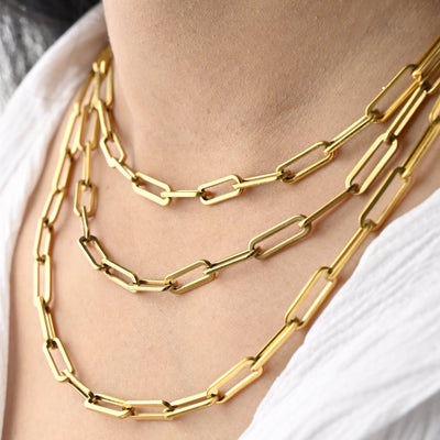 Paperclip Link Chain Necklace