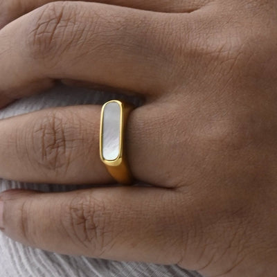 Gold Shell Ring