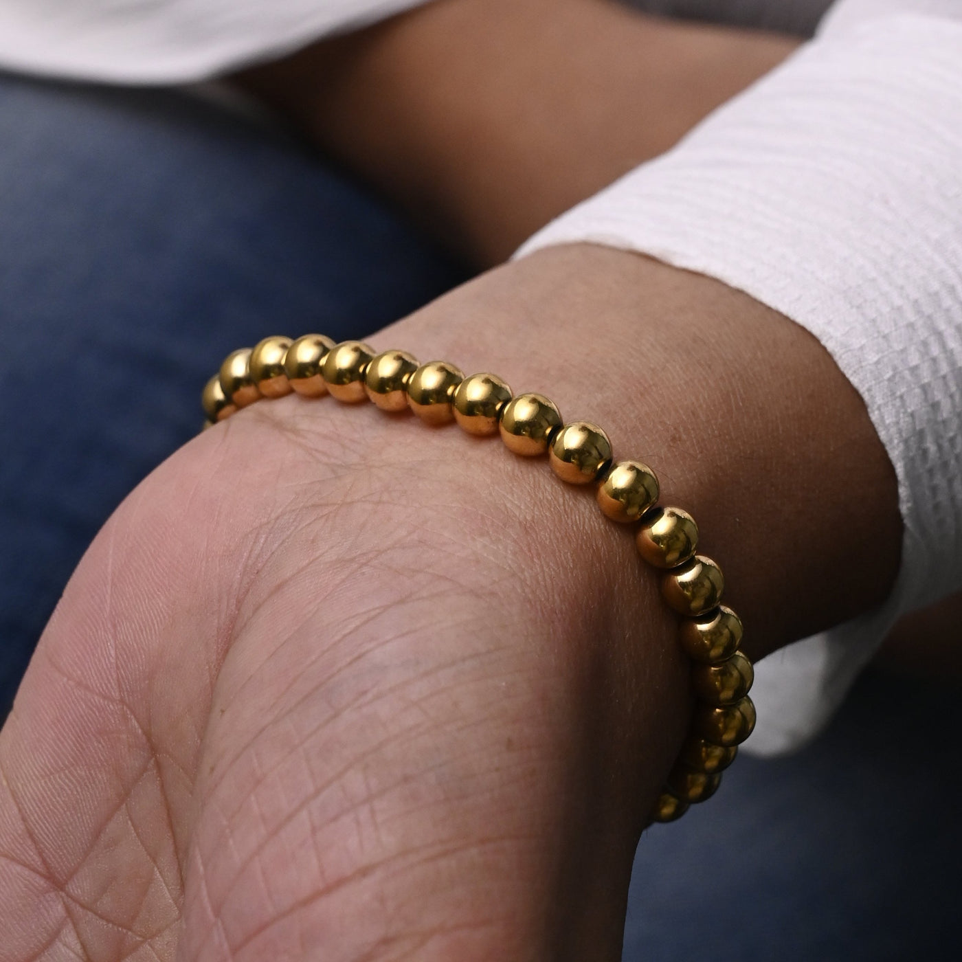 Gold Beaded Bracelet