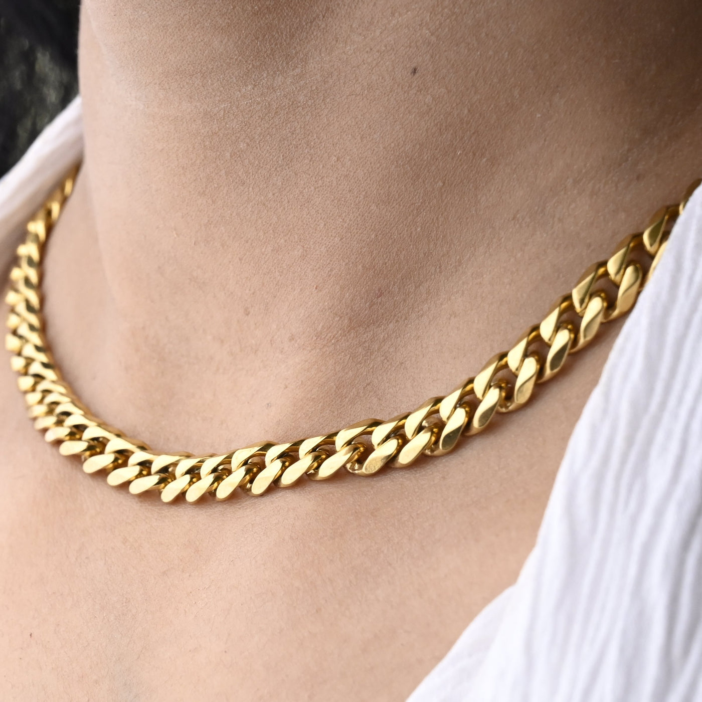 18K Gold-Filled Miami Cuban Curb Link Chain Necklace