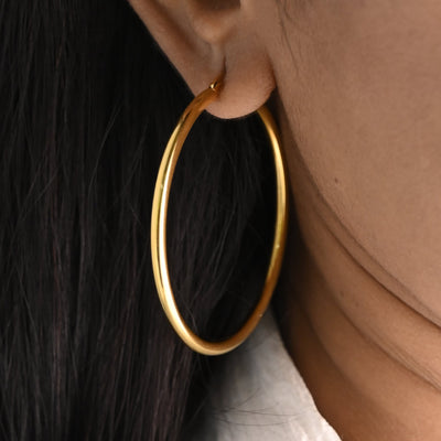 Gold Large Hoops