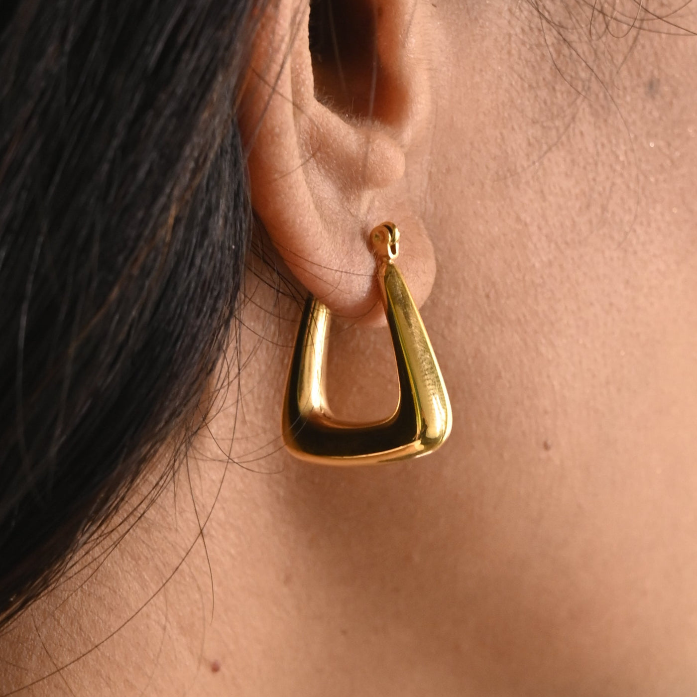 Triangle Hoop Earrings