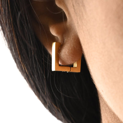 18K Gold-Filled Square Hoop Earrings