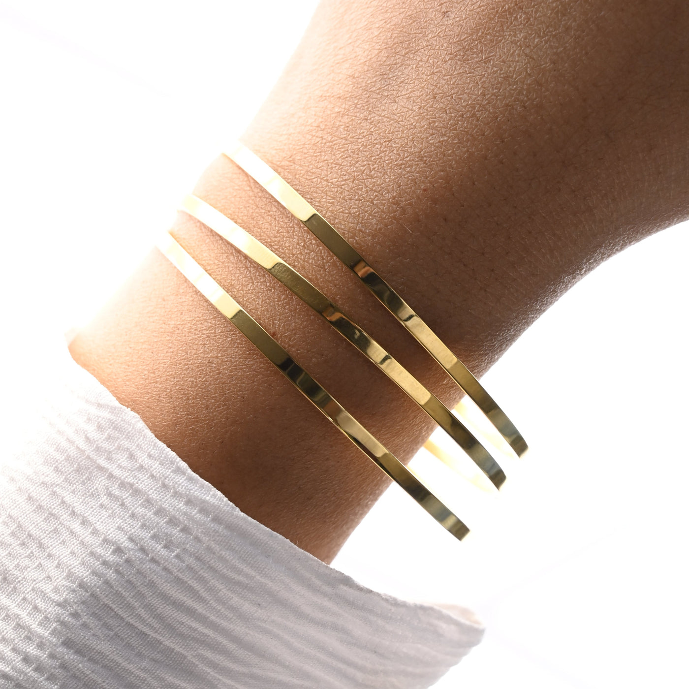 Set of Three Gold Bangles