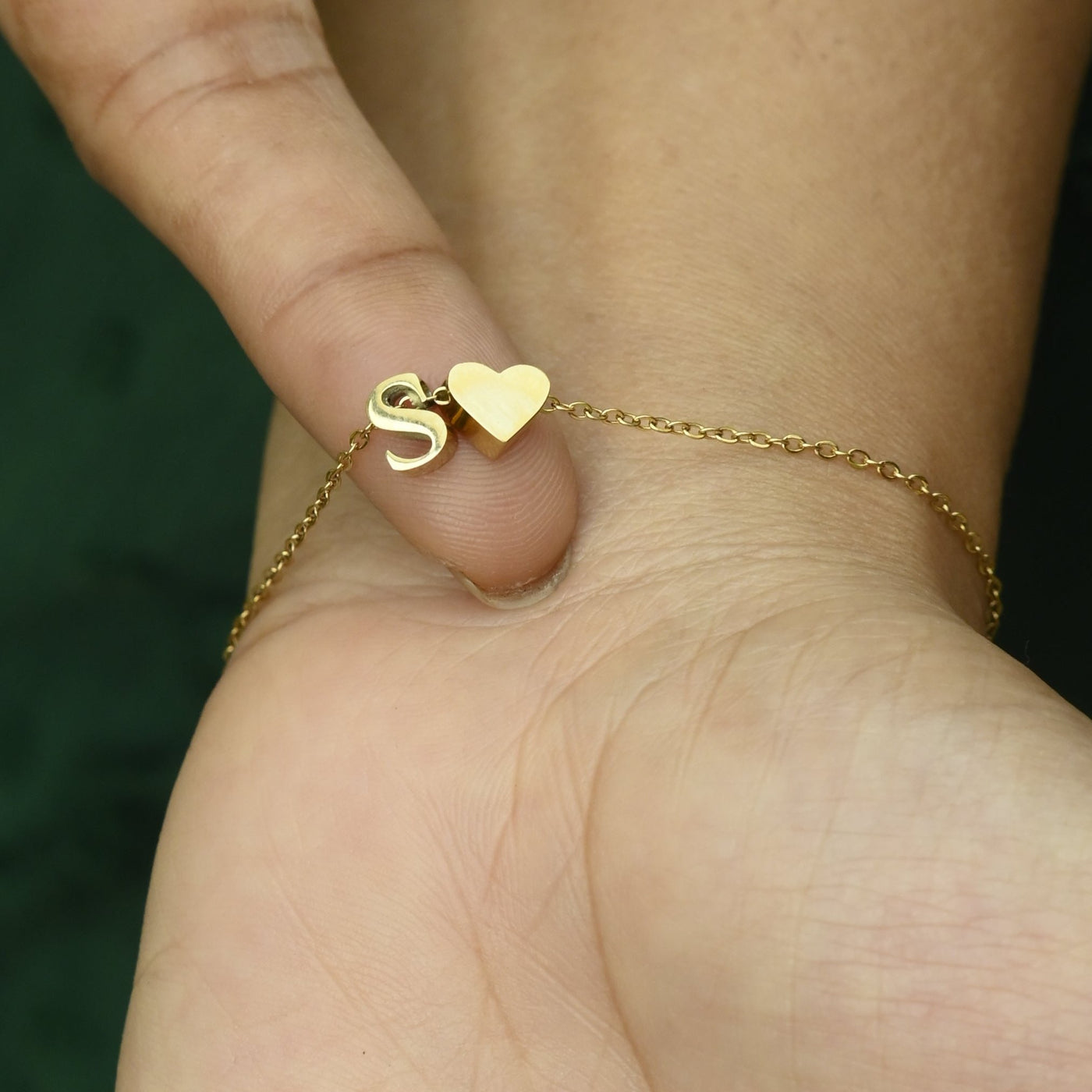 Gold Initial Bracelet